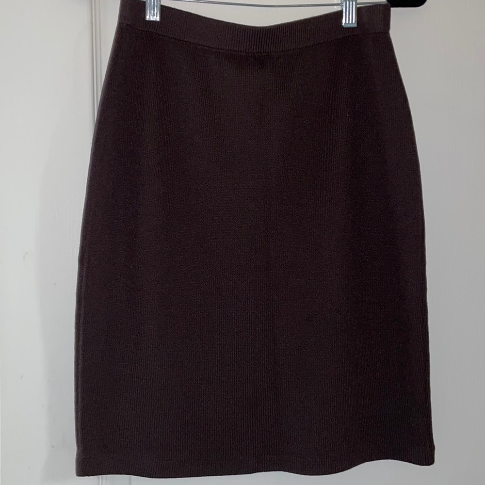 ST. John brown santana knit skirt